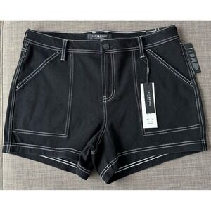 Liverpool Los Angeles Eco Utility Shorts City Black White Contrast Stitch 14/32